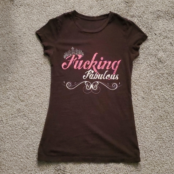 *rare* SPENCERS "fucking fabulous" tee sz M - Picture 1 of 8